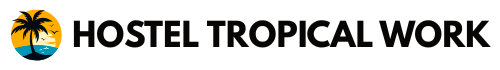 Logo negro de Hostal Tropical Work